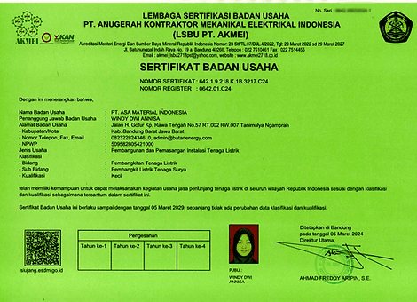 Legal Certificate